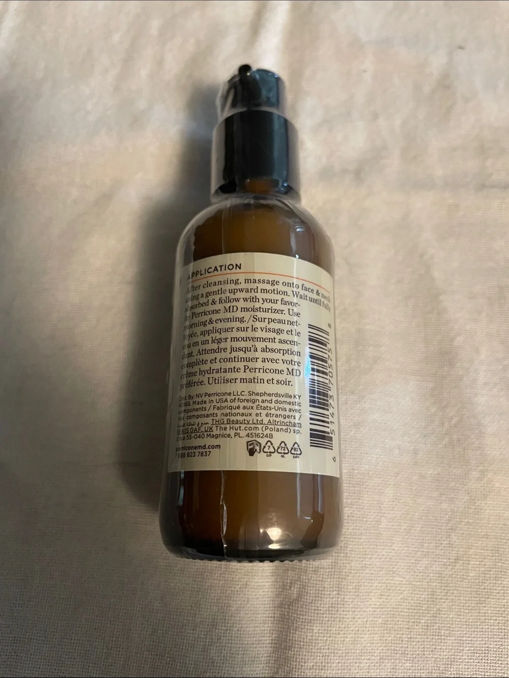 Perricone MD Brightening Amine Face Lift Serum - brown and black